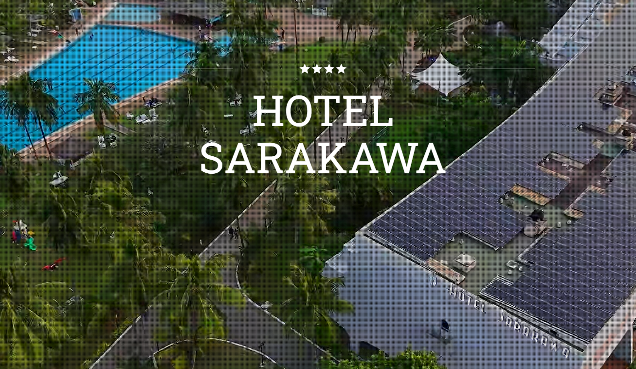 Aerial view of Hotel Sarakawa in Lomé