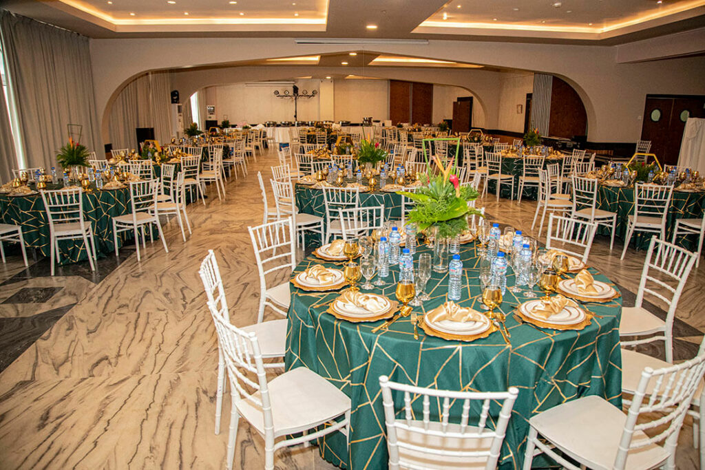 Banquet space at Hotel Sarakawa